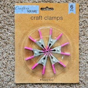 Crafter's Square Craft Claps 2 inch Heavy Duty Spring Clamps - 6 pc Set
